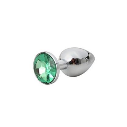 Attēls Falls Jewellery plug (0122) silver green diamond zaļš