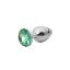 Изображение Фалоимитатор Jewellery plug (0122) silver green diamond зеленый