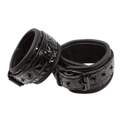 Attēls Rokudzelži Sinful black wrist cuffs (1412)