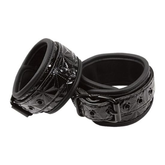 Attēls Rokudzelži Sinful black wrist cuffs (1412)