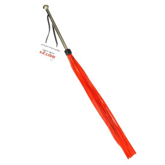 Attēls Pletne Fetish metal butt leather flogger (1412)