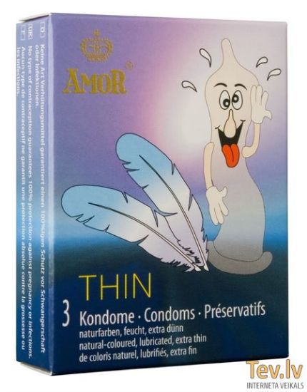 Attēls AMOR Thin (0572) prezervatīvi