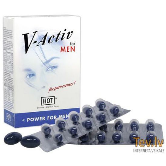 Attēls HOT V-activ for men (0831) kapsulas