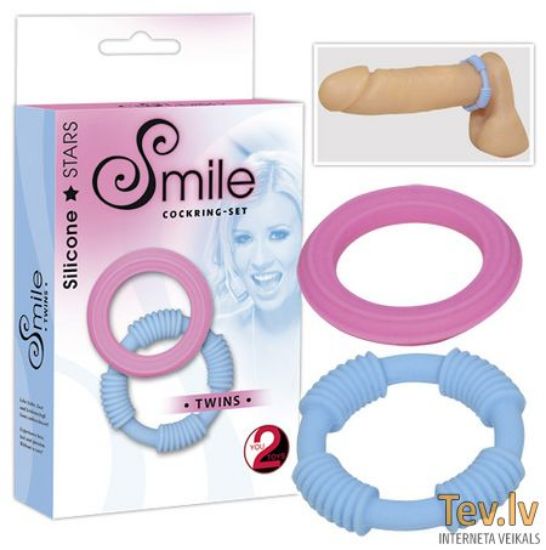 Attēls Erekcijas gredzeni Smile cockring-set (0131)