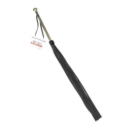 Attēls Pletne Fetish metal butt leather flogger (1412) v1