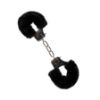 Attēls Rokudzelži ar pūkainu apdari Furry handcuffs (0939) melni