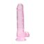 Attēls Dildo RealRock 8 (1217) Crystal clear v2 rozā