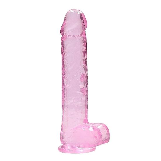 Attēls Dildo RealRock 9 (0283) Crystal clear rozā