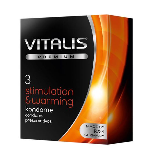 Attēls Prezervatīvi Vitalis premium (0540) stimulation & warming