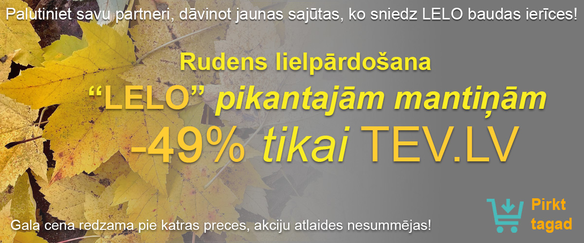 -49% atlaide visām LELO pikantajām seksa rotaļlietām! Izsmalcināta bauda un ES kvalitāte!